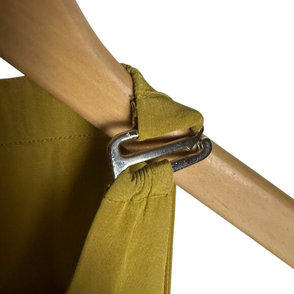 Tibi Eco Silk Yellow Sleeveless Halter Flounce Shift Midi Dress Size 8 - Picture 8 of 12